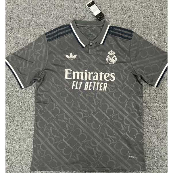 Tailandia Camiseta Real Madrid 2ª 2024-2025 Gris